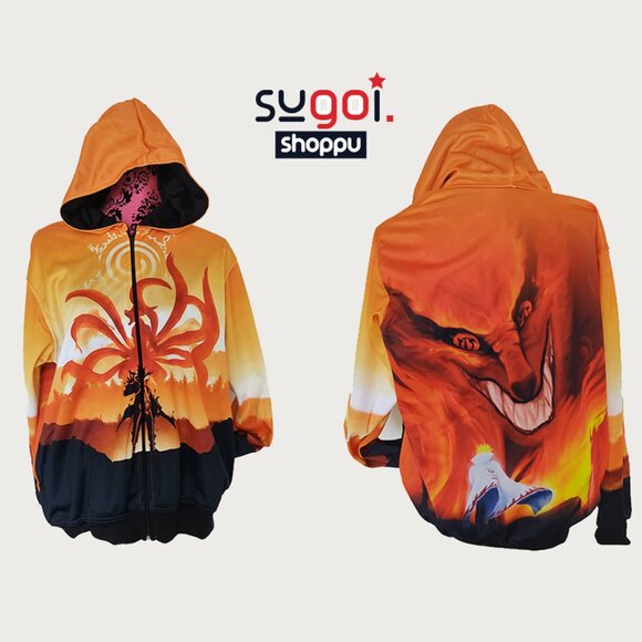 NEW anime Kyubi Naruto Shippuden sweatshirt Unisex - Picture 1 of 5
